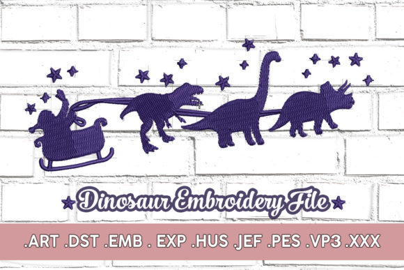 Christmas Dinosaur: A Quirky Holiday Design for Your Shop