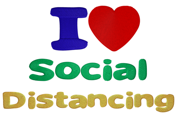 I Love Social Distancing Embroidery Design Review